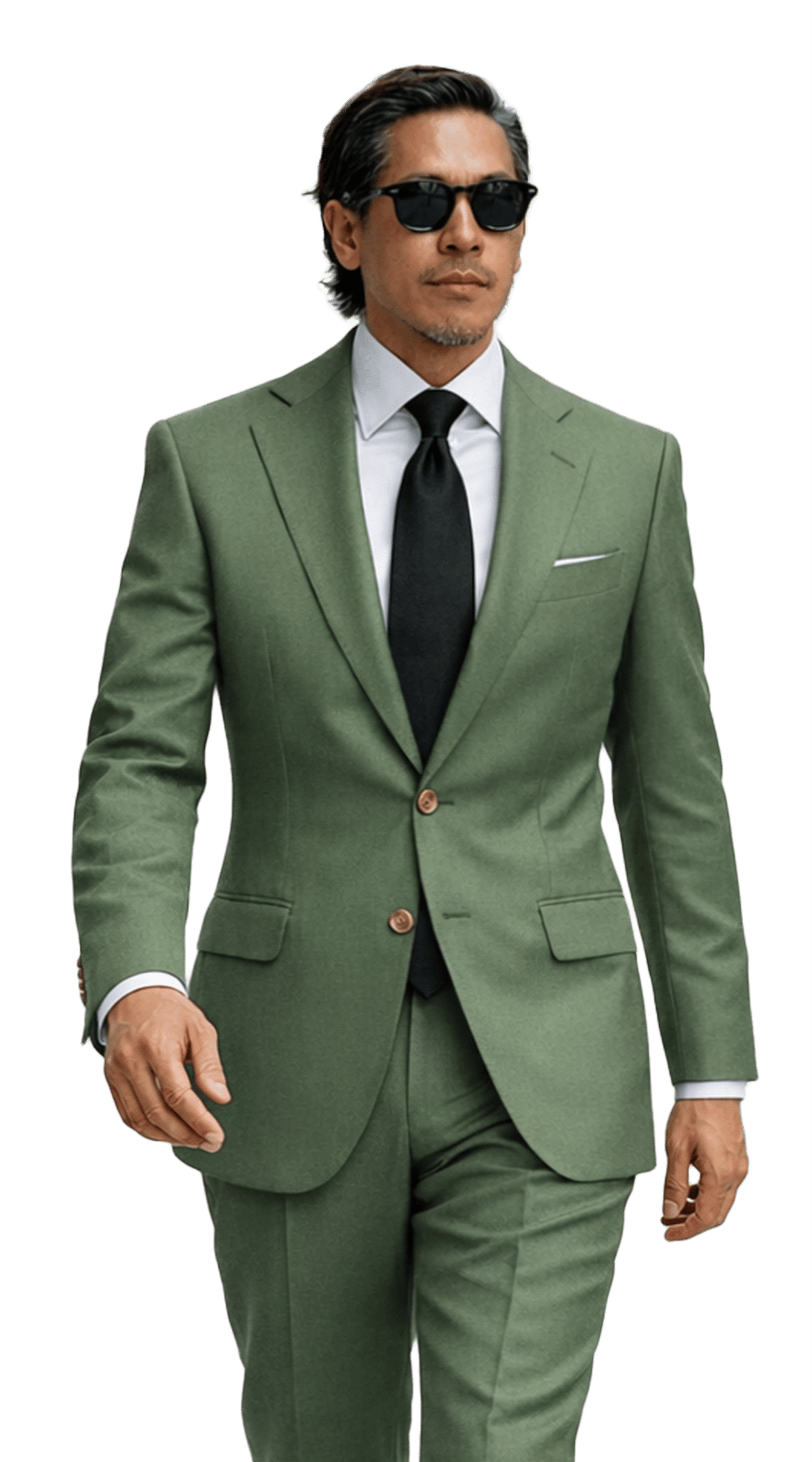 Sage Green Wool Suit