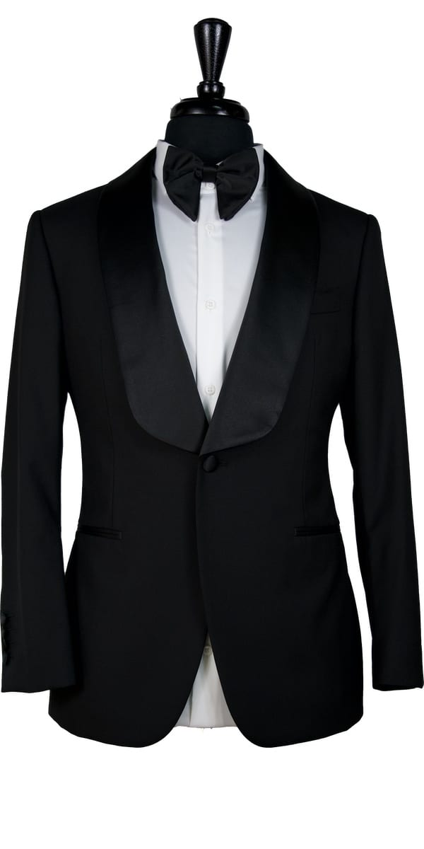 Classy Black Wool Tuxedo 