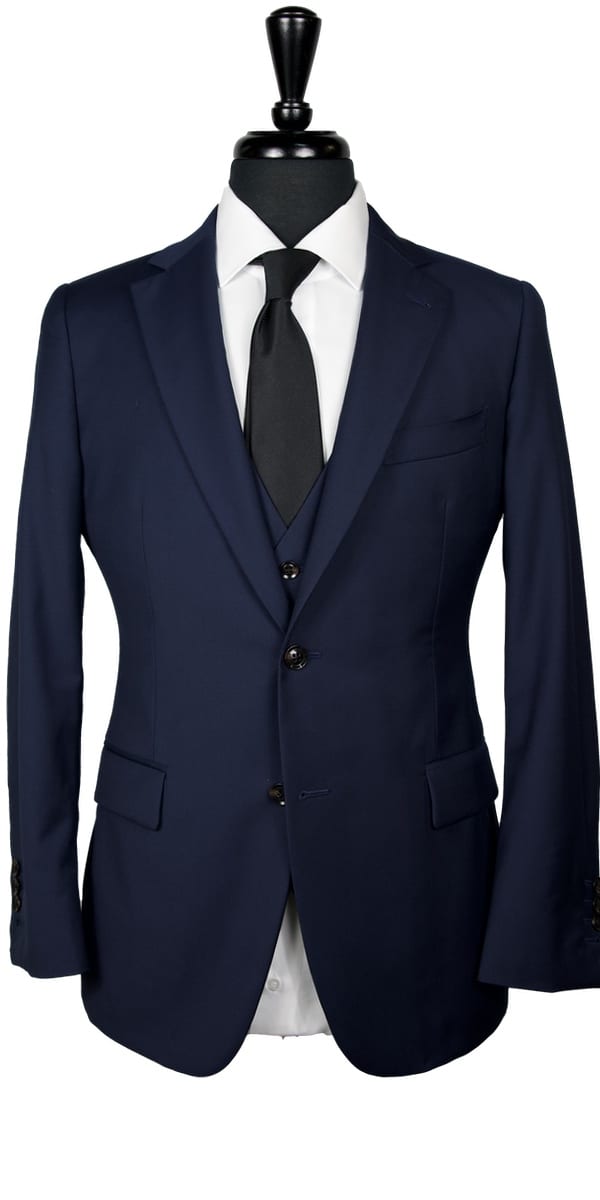Midnight Blue Twill Wool Suit