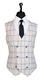Cream Capri Windowpane Suit