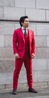 Red Wool Suit