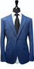 Sapphire Blue Herringbone Wool Suit