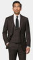 Espresso Glen Plaid Three-Piece Suit