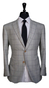 Cream Windowpane Wool Suit