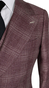 Plum Glen Check Double-Breasted Suit