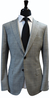 Light Grey Windowpane Wool Suit