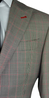 Houndstooth with Red Check Wool Suit