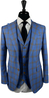 Sky Blue with Yellow Check Wool Suit