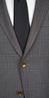 Grey with Brown Windowpane Suit