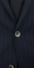 Complet Laine Sergé Rayures Bleu Baie