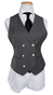 Charcoal Pinstripe Wool Three-Piece Suit