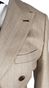 Taupe Pinstripe Double-Breasted Suit