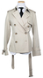 Beige Finch Short Trench Coat 
