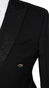 Complet Croisé Paisley Noir