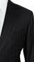 Black Pinstripe Wool Suit