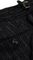 Black Pinstripe Wool Suit