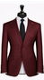 Burgundy Classic Wool Suit