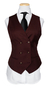 Burgundy Wool Three-Piece Suit