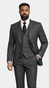 Charcoal Blue Pinstripe Suit