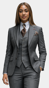 Charcoal Grey Pinstripe Suit