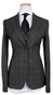 Charcoal Blue Windowpane Suit