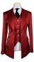 Crimson Red Pinstripe Suit 
