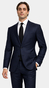 Dark Blue Glen Check Suit