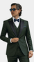 Green Peak Satin Lapel Tuxedo
