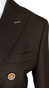Espresso Houndstooth Double-Breasted Overcoat 
