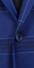 Large Check Blue Wool Suit