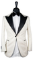 Cream Jacquard Textured Tuxedo