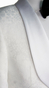Tuxedo Jacquard Classique Blanc Motifs Floraux 