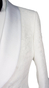 Tuxedo Jacquard Classique Blanc Motifs Floraux 