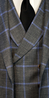 Grey with Baby Blue Windowpane Wool Mix Suit