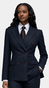 Midnight Blue Pinstripe Suit