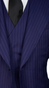 Royal Blue Pinstripe Wool Suit