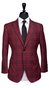 Red Check Wool Suit