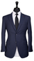 Space Blue Sharkskin Wool Suit