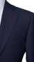 Space Blue Sharkskin Wool Suit