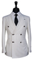 Ivory Pinstripe Wool Suit