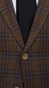 Coffee Check Wool Suit