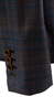 Mocha Blue Plaid Three-Piece Suit 