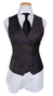 Mocha Blue Plaid Three-Piece Suit 