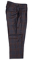 Mocha Blue Plaid Three-Piece Suit 
