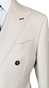 Ivory Double-Breasted Wool Suit