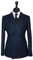 Navy Blue Double-Breasted Suit