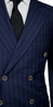 Oxford Blue Pinstripe Wool Suit