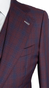 Plum Navy Plaid Three-Piece Suit