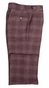 Plum Glen Check Double-Breasted Suit