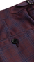 Plum Navy Plaid Wool Suit 